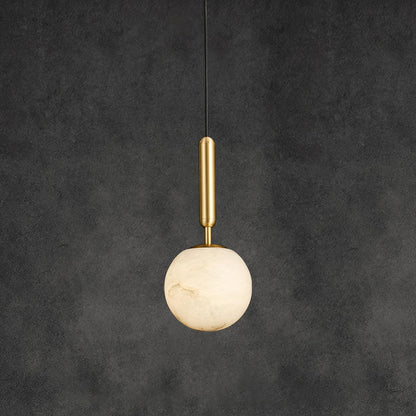 Tivaro Brass Alabaster Pendant