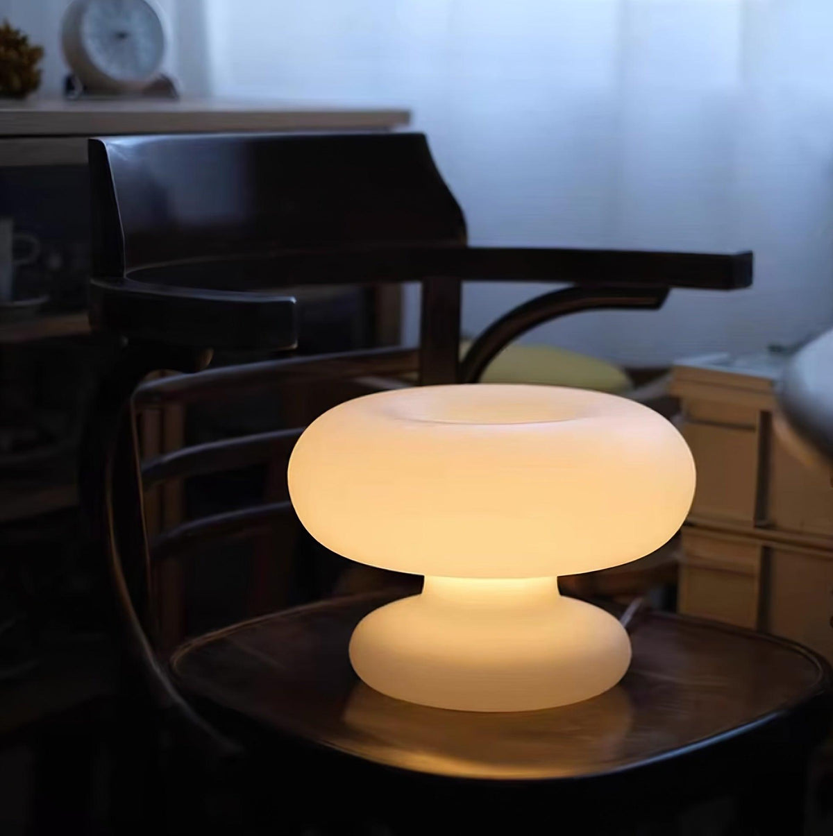 Torusen White Frosted Glass Table Lamp