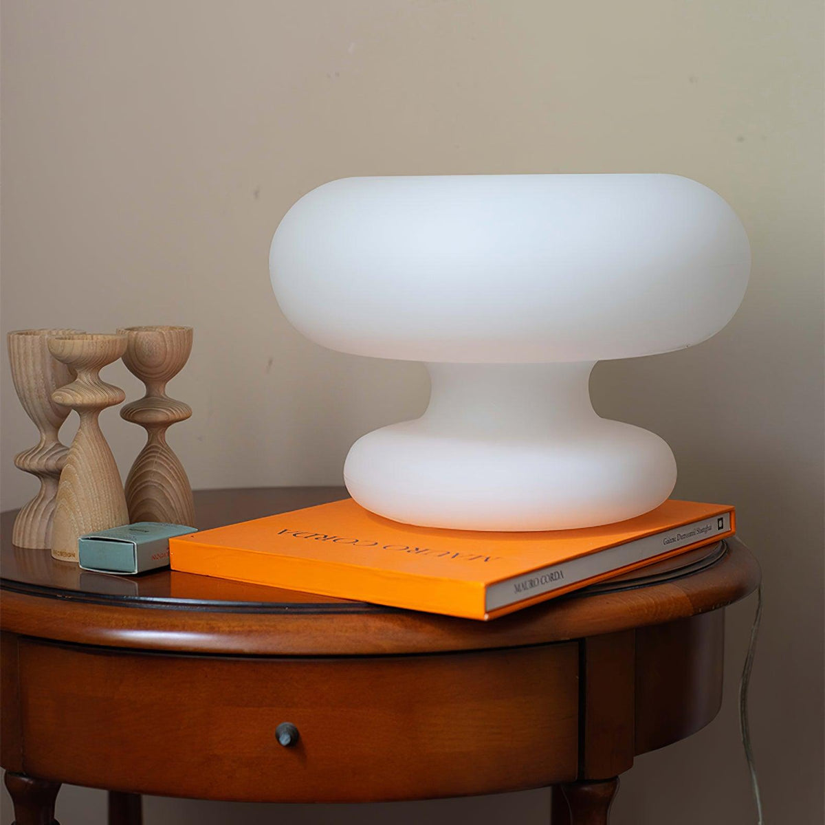 Torusen White Frosted Glass Table Lamp