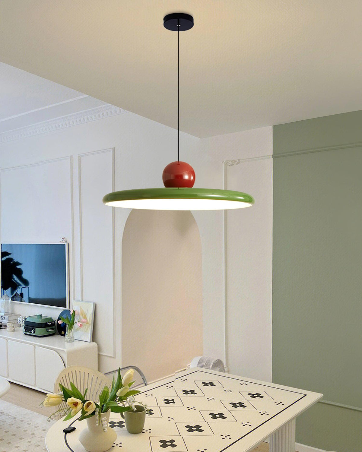 Triple Globe Nickel Gold Multi-Light Pendant