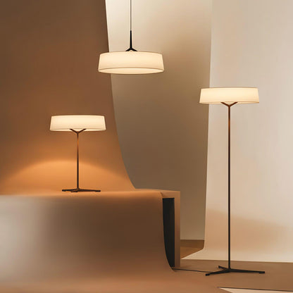 Tripod Lantern Black Grey LED Table Lamp
