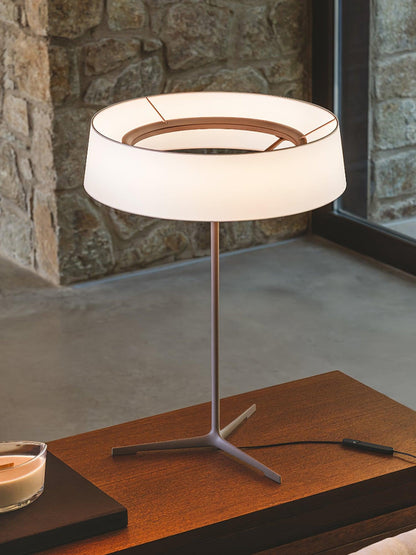 Tripod Lantern Black Grey LED Table Lamp