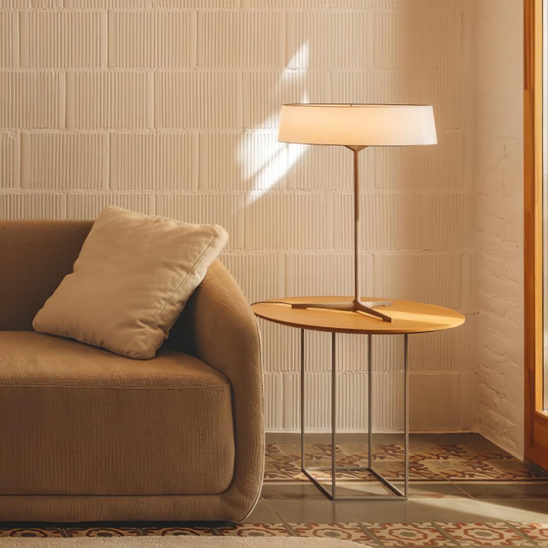 Tripod Lantern Black Grey LED Table Lamp