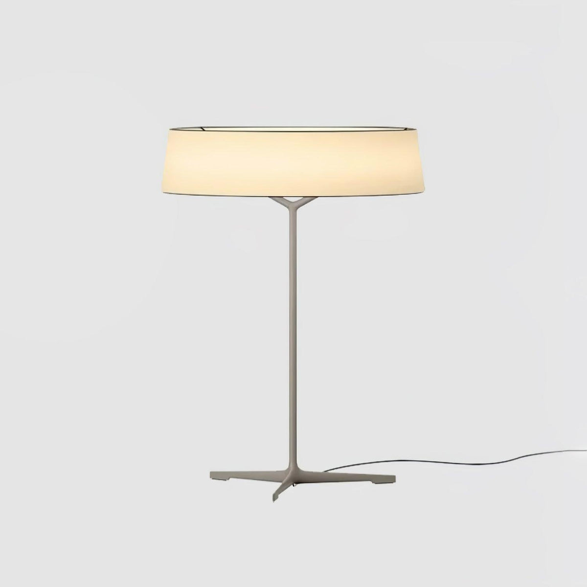 Tripod Lantern Black Grey LED Table Lamp