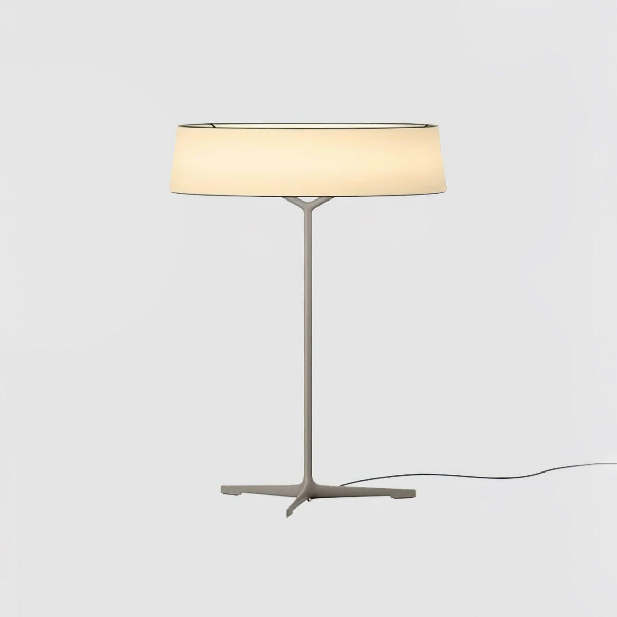 Tripod Lantern Black Grey LED Table Lamp