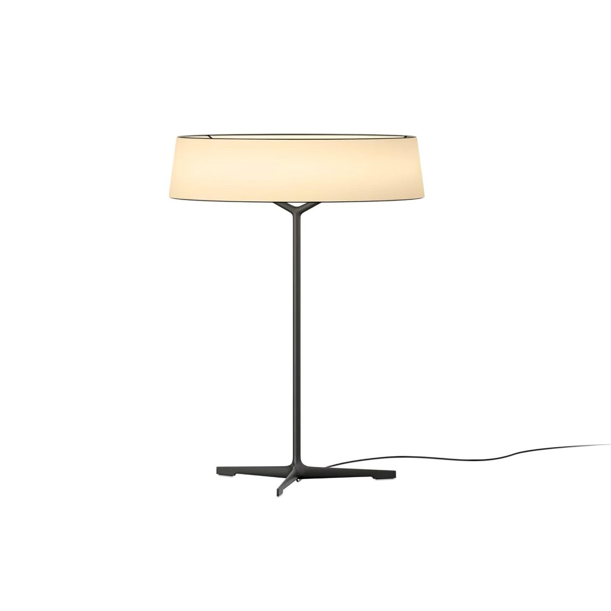 Tripod Lantern Black Grey LED Table Lamp