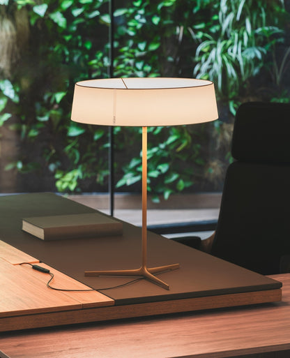 Tripod Lantern Black Grey LED Table Lamp
