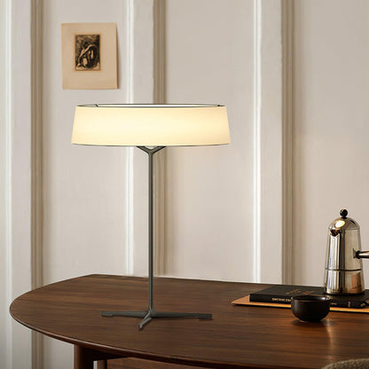 Tripod Lantern Black Grey LED Table Lamp