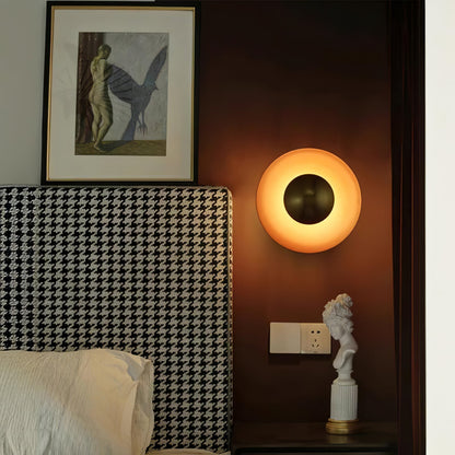 Triptych Gold Foil LED Wall Light