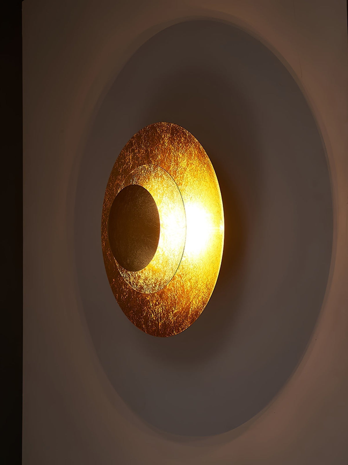 Triptych Gold Foil LED Wall Light