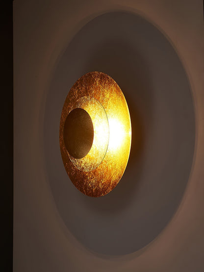 Triptych Gold Foil LED Wall Light