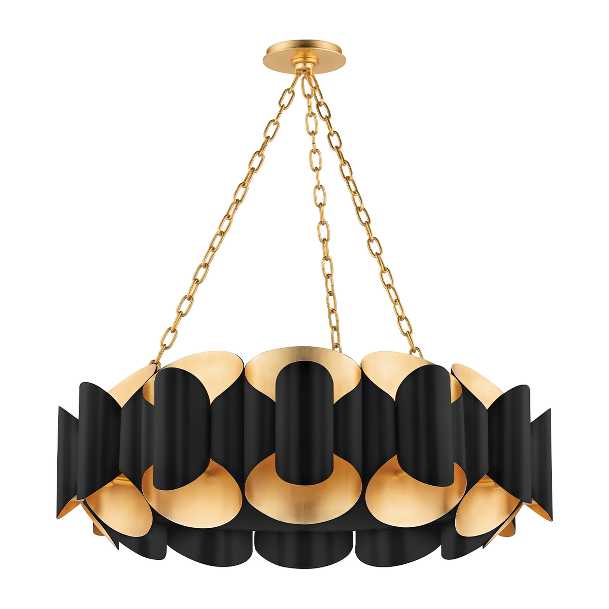 Twelve-Light Architectural Chandelier