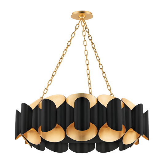 Twelve-Light Architectural Chandelier