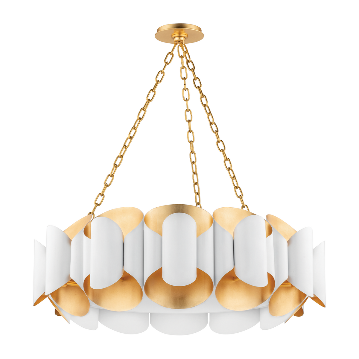 Twelve-Light Architectural Chandelier