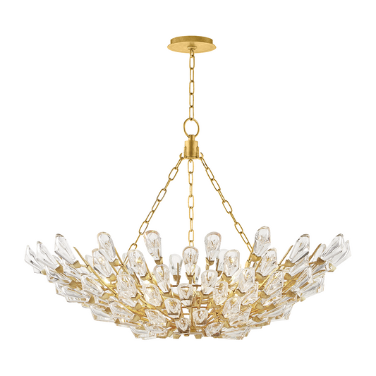 Twelve-Light Sculptural Ceiling Chandelier