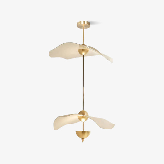 Twinfold Gold White LED Pendant