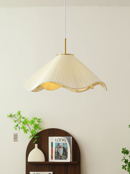 Undula Gold Fabric Pendant