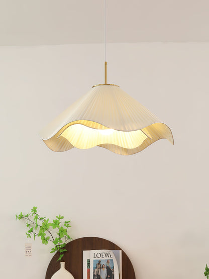 Undula Gold Fabric Pendant