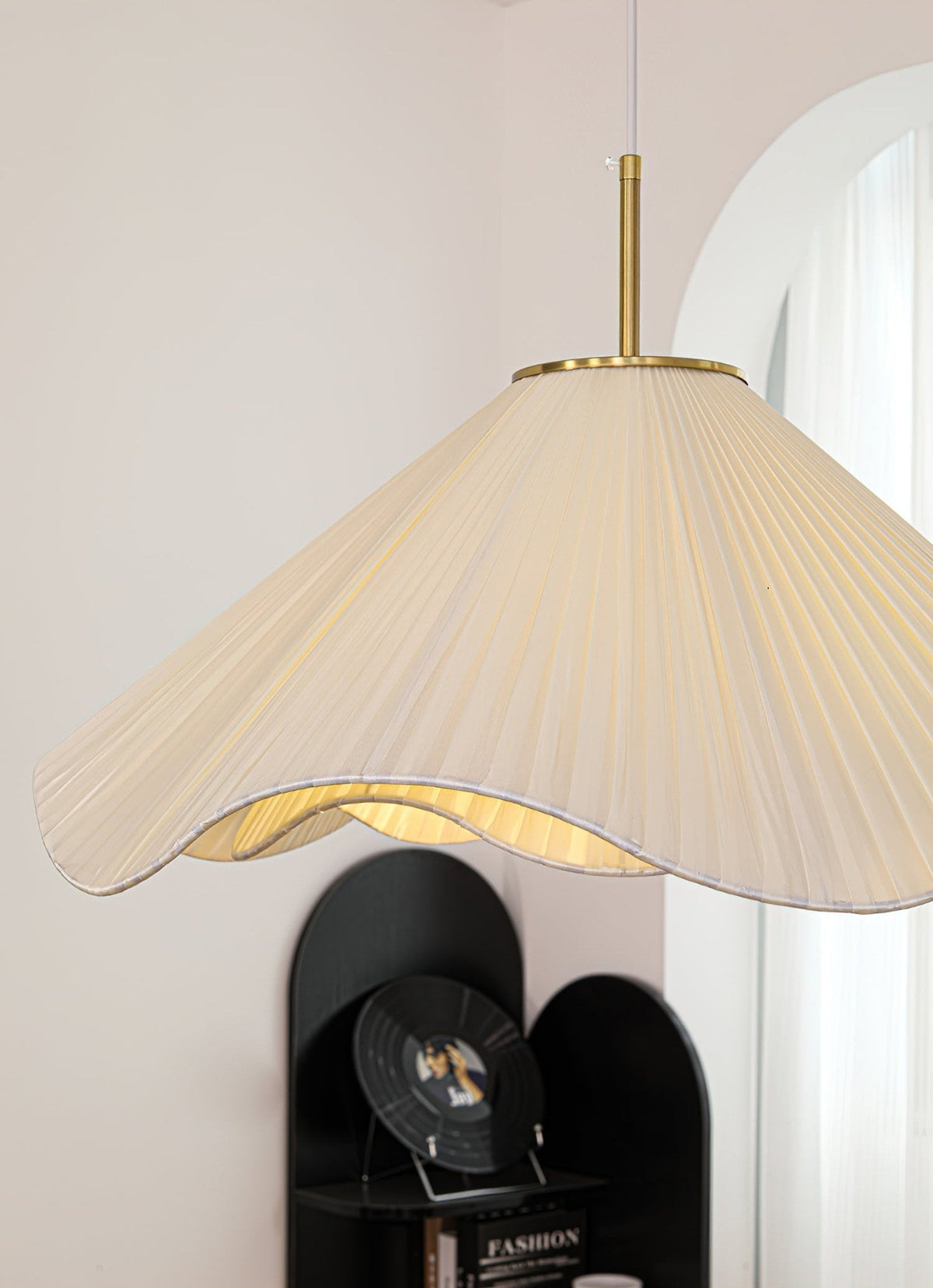 Undula Gold Fabric Pendant