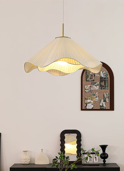 Undula Gold Fabric Pendant