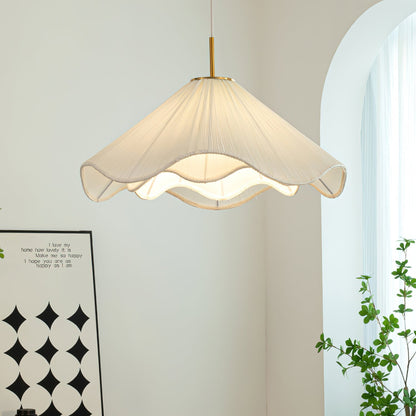 Undula Gold Fabric Pendant