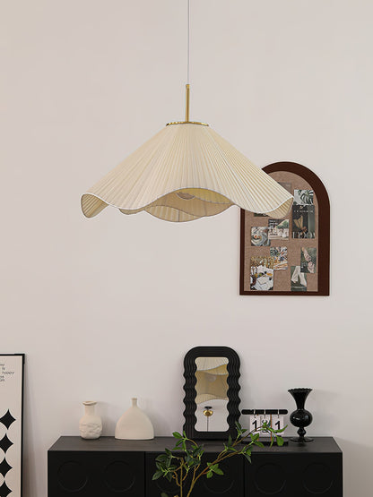 Undula Gold Fabric Pendant