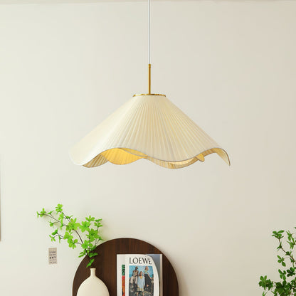 Undula Gold Fabric Pendant