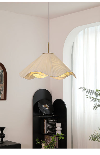 Undula Gold Fabric Pendant