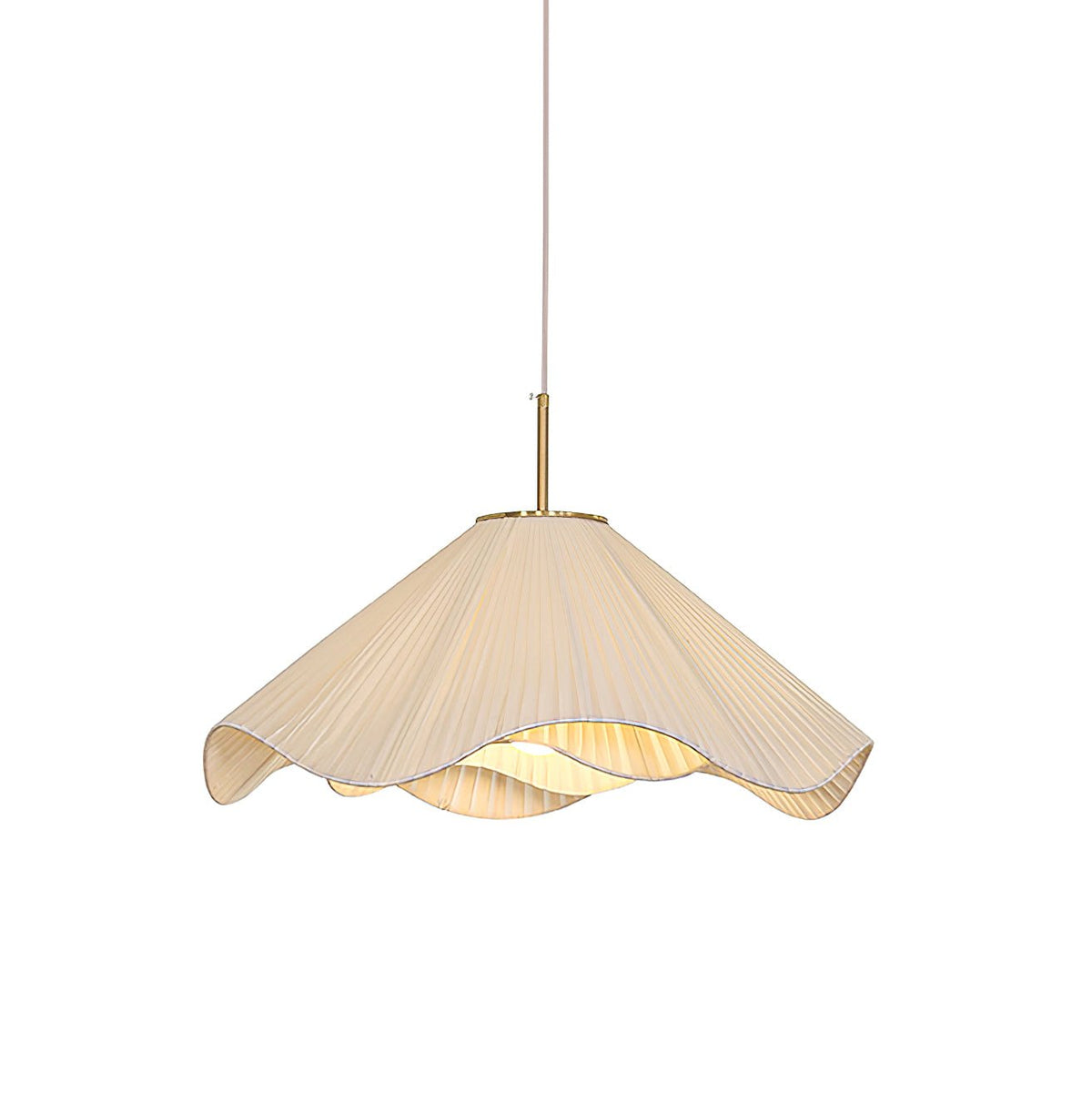 Undula Gold Fabric Pendant