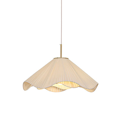 Undula Gold Fabric Pendant