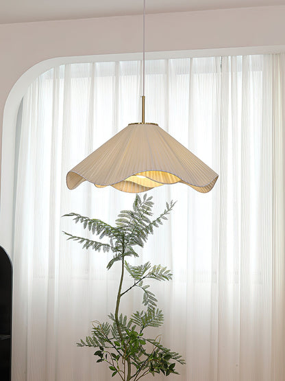 Undula Gold Fabric Pendant