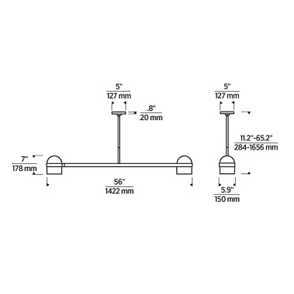 Vantage Crystal Linear LED Chandelier
