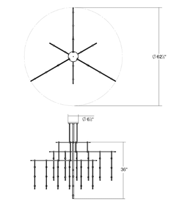 Vector Ladder Integrated LED Pendant