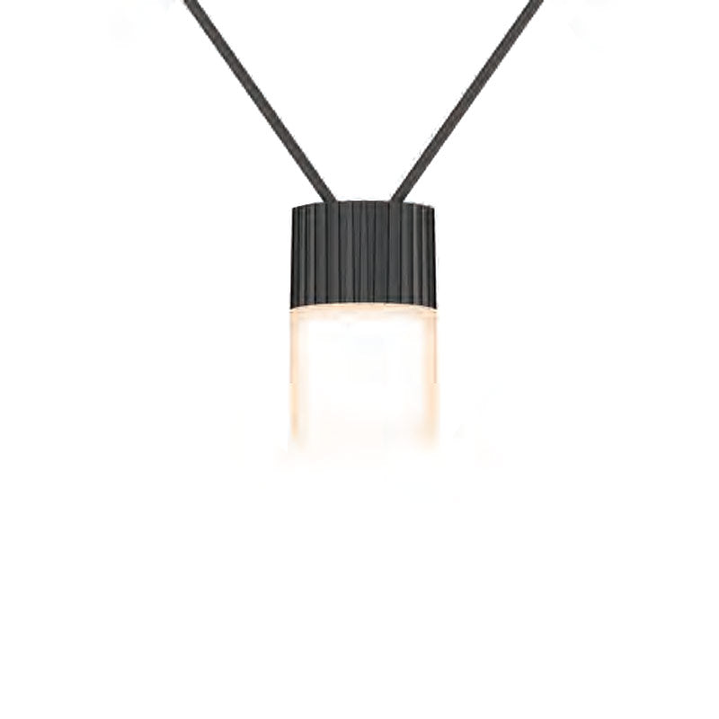 VectorGrid Etched Glass LED Pendant