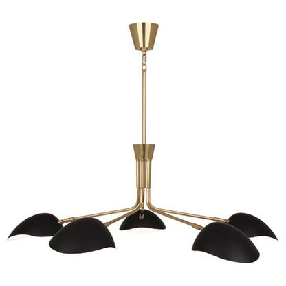 Velocity Brass Black Chandelier