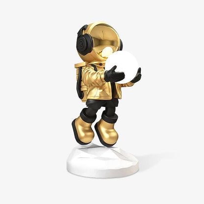 Veylora Chrome Resin Rechargeable Floor Light