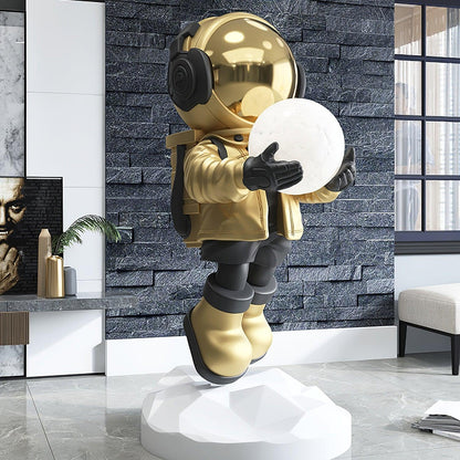 Veylora Chrome Resin Rechargeable Floor Light