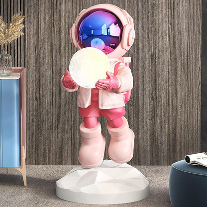 Veylora Chrome Resin Rechargeable Floor Light