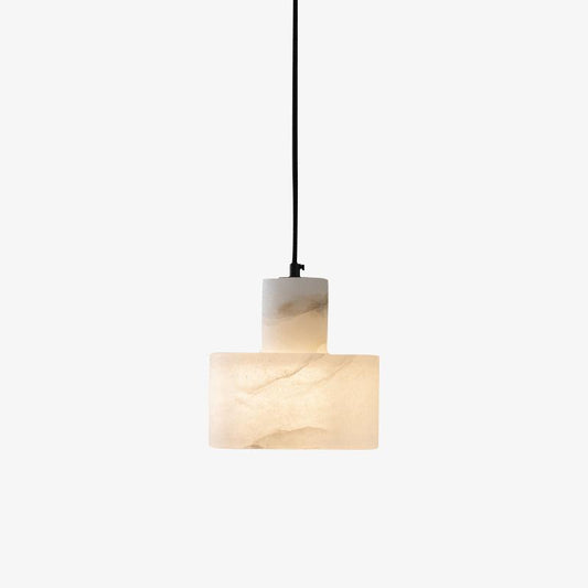 Volune White Alabaster Pendant