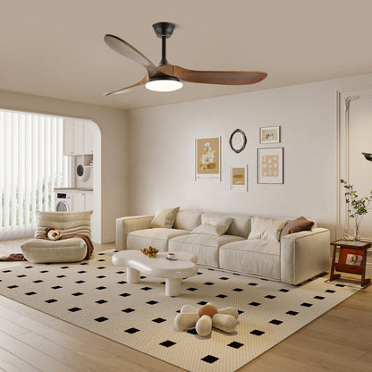 Walnut Airfoil LED Fandelier