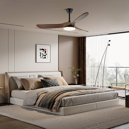 Walnut Airfoil LED Fandelier