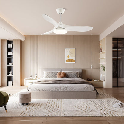 Walnut Airfoil LED Fandelier