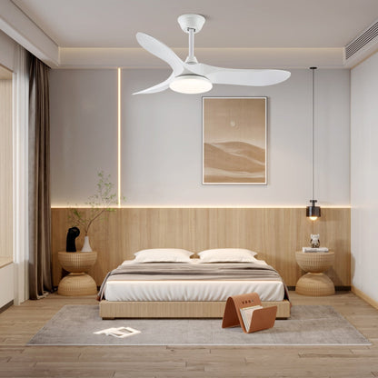 Walnut Airfoil LED Fandelier