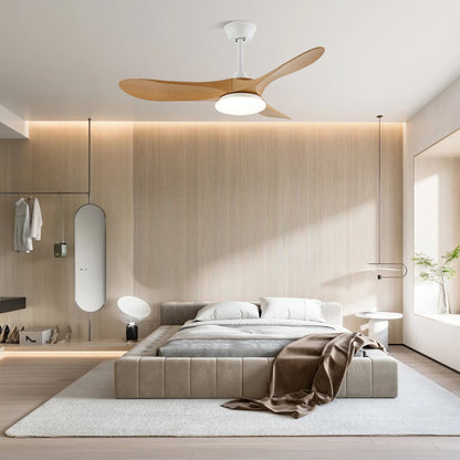 Walnut Airfoil LED Fandelier