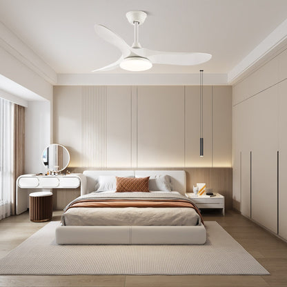 Walnut Airfoil LED Fandelier