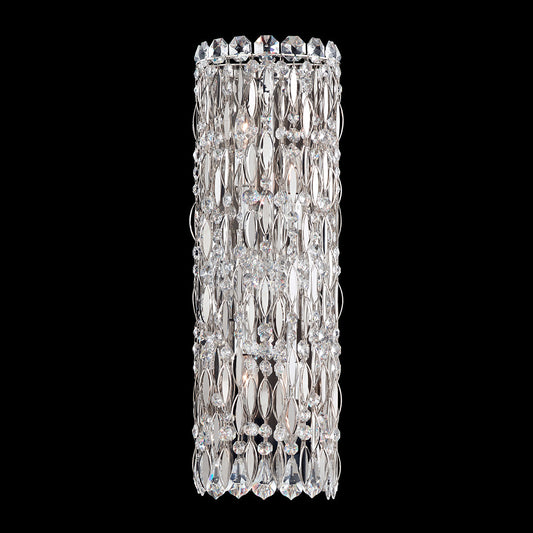 Waterfall Disc Crystal Glass Wall Sconce