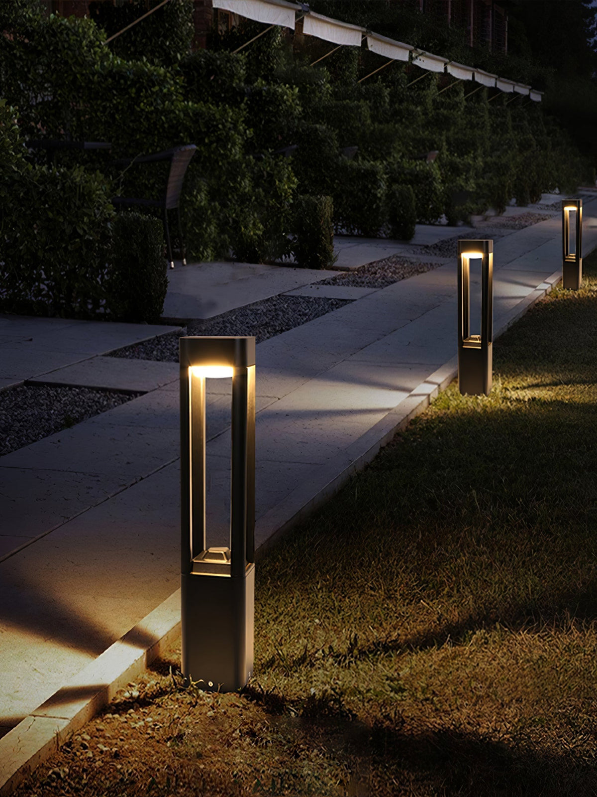 Waymark Black LED Outdoor Post Light