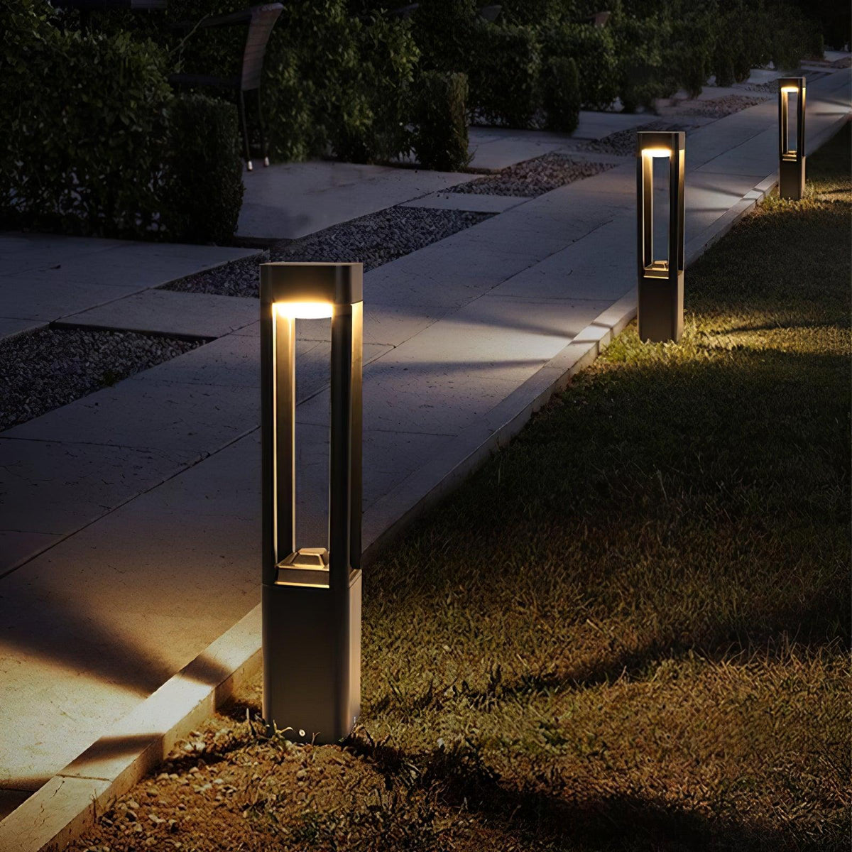 Waymark Black LED Outdoor Post Light