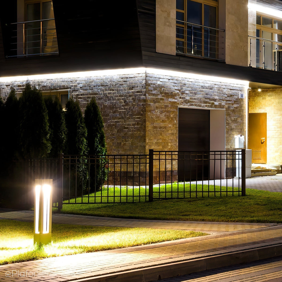 Waymark Black LED Outdoor Post Light