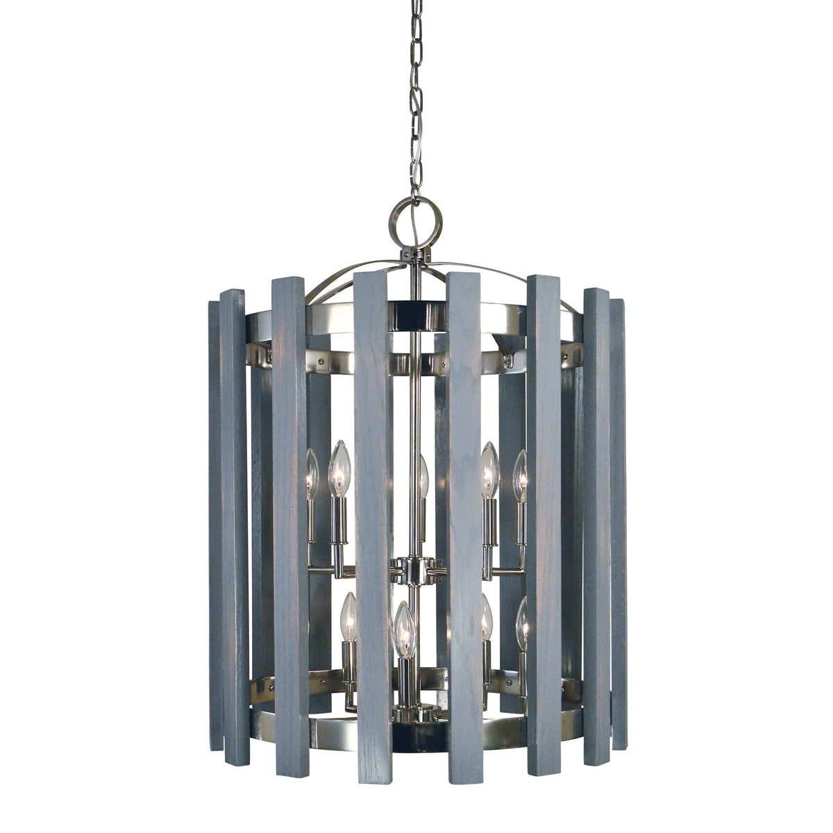 Weathered Grove Nickel Chandelier